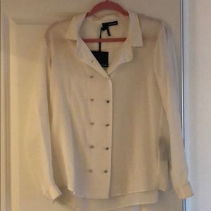 The Kooples White silk blouse